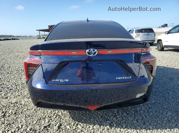 JTDBVRBD9GA000565 2016 TOYOTA MIRAI Blue Вид ззаду