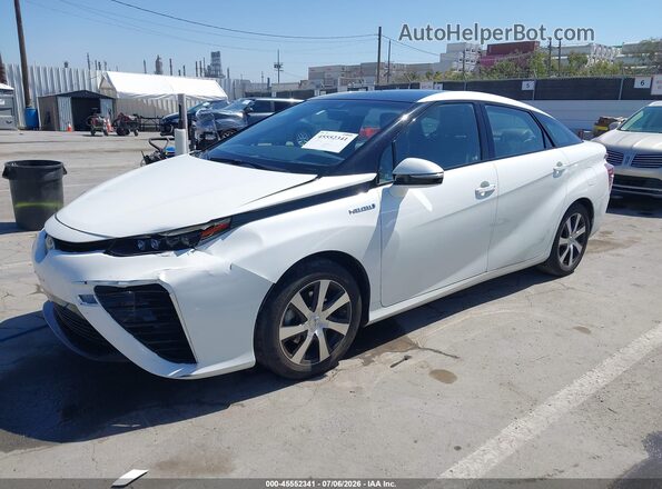 JTDBVRBD9HA001474 2017 TOYOTA MIRAI White წინა მარცხენა ხედი სამი მეოთხედიდან