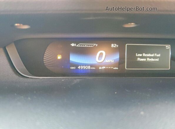 JTDBVRBD9HA002656 2017 TOYOTA MIRAI Blue Instrument cluster view
