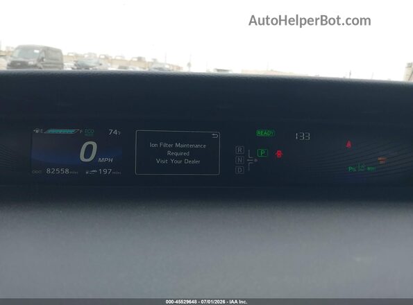 JTDBVRBD9JA004834 2018 TOYOTA MIRAI Синий Вид задних сидений