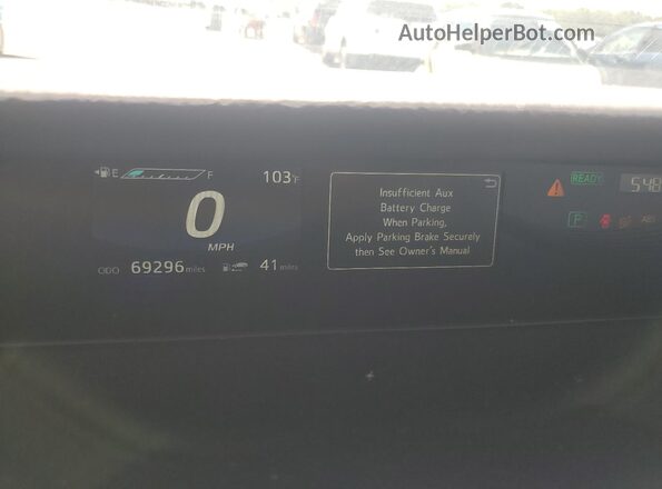 JTDBVRBD9KA005614 2019 TOYOTA MIRAI Black Вид щитка приладів