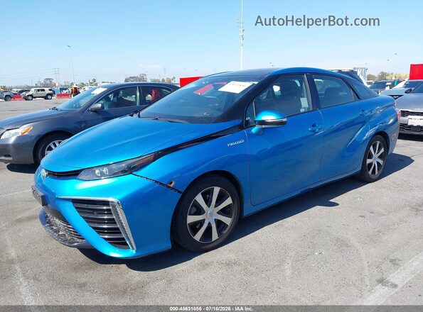 JTDBVRBDXJA004681 2018 TOYOTA MIRAI Синий Передняя левая четверть