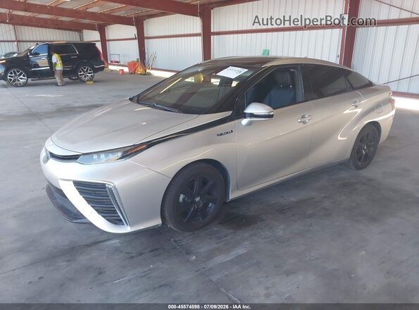 JTDBVRBDXKA007369 2019 TOYOTA MIRAI Silver წინა მარცხენა ხედი სამი მეოთხედიდან
