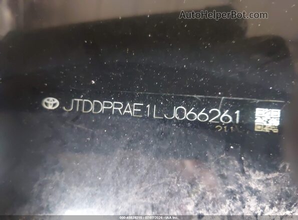 JTDDPRAE1LJ066261 2020 TOYOTA COROLLA Черный Вид подкапотного пространства
