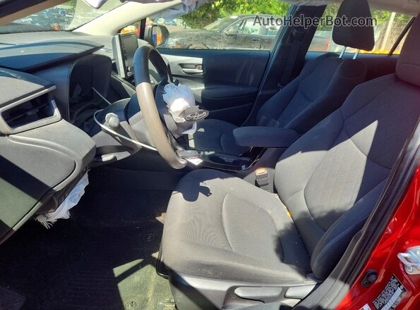 JTDEAMDE2MJ000582 2021 TOYOTA COROLLA Красный Вид салона спереди