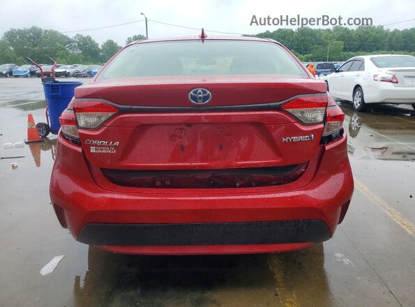 JTDEAMDE5MJ031230 2021 TOYOTA COROLLA Красный Вид сзади