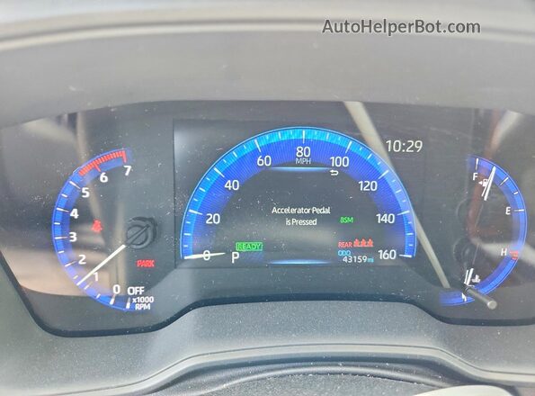 JTDEAMDE6N3012126 2022 TOYOTA COROLLA Синий Вид щитка приборов