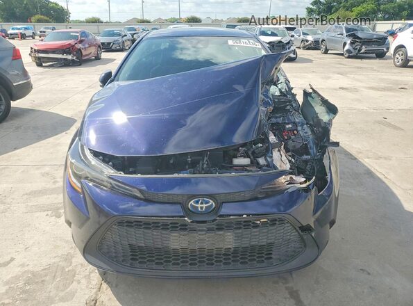 JTDEAMDE7MJ027177 2021 TOYOTA COROLLA Blue Front view