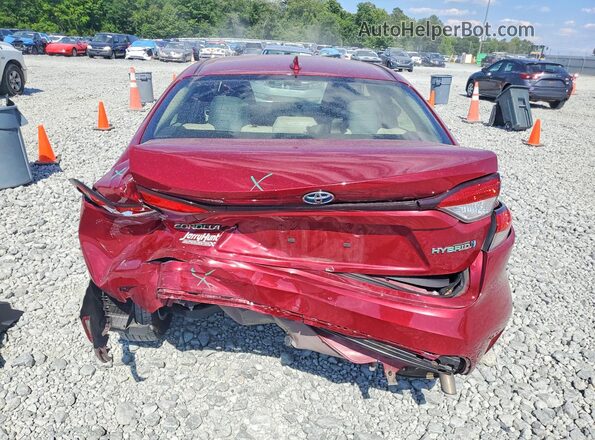 JTDEAMDE7NJ050136 2022 TOYOTA COROLLA Burgundy Հետևի տեսք