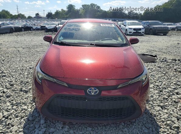 JTDEAMDE7NJ050136 2022 TOYOTA COROLLA Burgundy Դիմացի տեսք