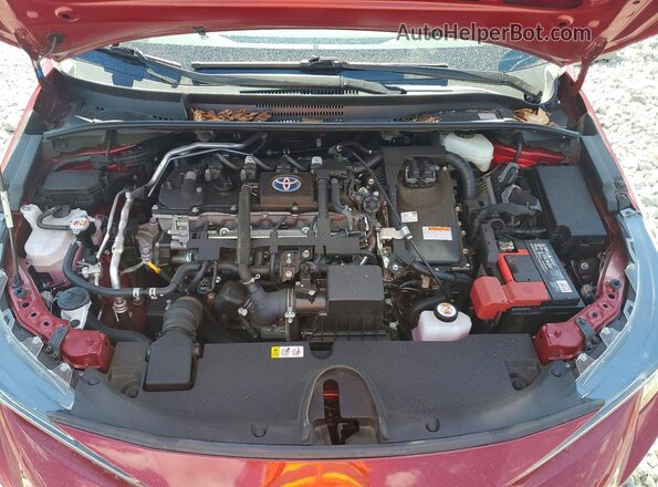 JTDEAMDE7NJ050136 2022 TOYOTA COROLLA Burgundy Սալոնի հետևի տեսք