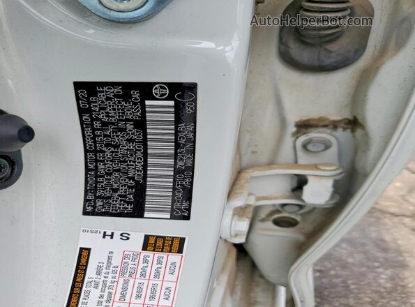 JTDEAMDEXMJ011037 2021 TOYOTA COROLLA White Vista del compartimento del motor