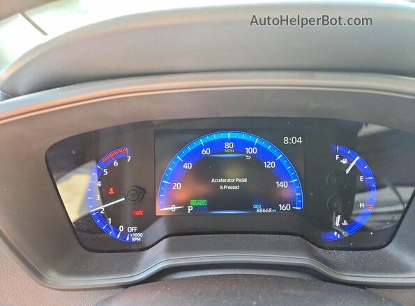 JTDEAMDEXMJ021728 2021 TOYOTA COROLLA Blue Instrument cluster view