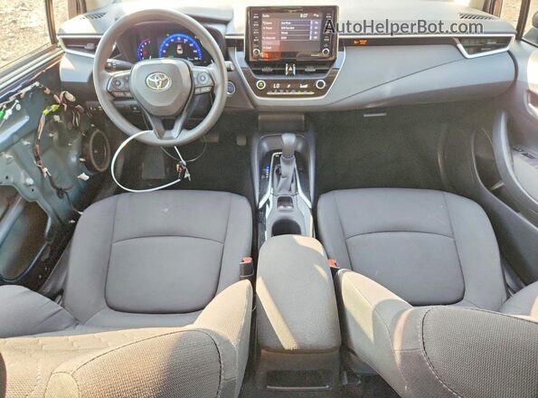 JTDEAMDEXMJ021728 2021 TOYOTA COROLLA Blue Dashboard view