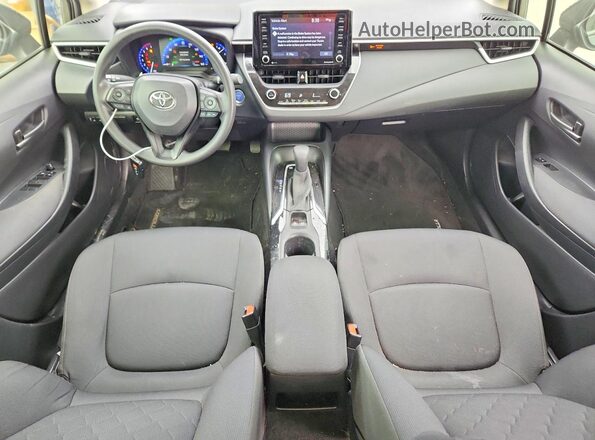 JTDEAMDEXNJ049384 2022 TOYOTA COROLLA Black წინა პანელის ხედი