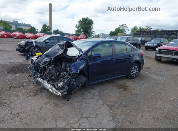 JTDEAMDEXNJ051376 2022 TOYOTA COROLLA Blue Առջևի ձախ երեք քառորդ տեսարան
