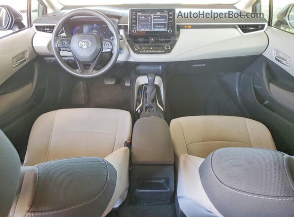 JTDEBRBE0LJ017828 2020 TOYOTA COROLLA Синий Вид панели приборов