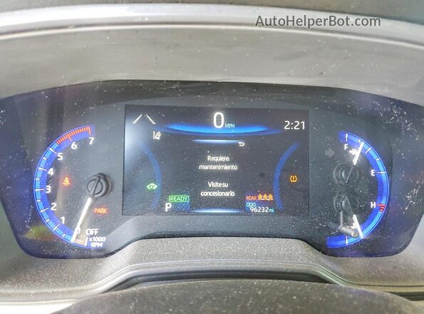 JTDEBRBE0LJ017828 2020 TOYOTA COROLLA Синий Вид щитка приборов