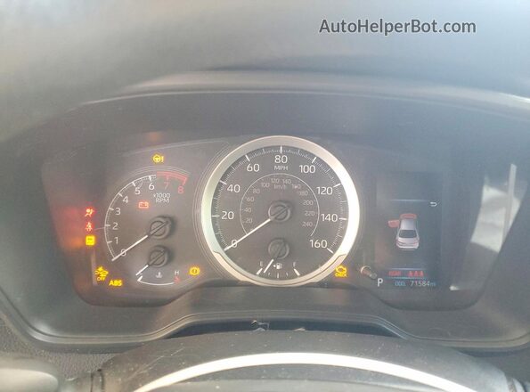 JTDEPMAE0MJ124322 2021 TOYOTA COROLLA Silver Սարքավորումների վահանակի տեսք