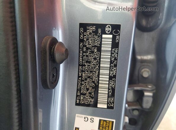 JTDEPMAE0MJ124322 2021 TOYOTA COROLLA Silver Շարժիչի բաժամունքի տեսք