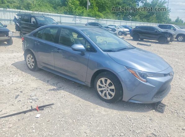 JTDEPMAE0MJ139838 2021 TOYOTA COROLLA Бирюзовый Передняя правая четверть