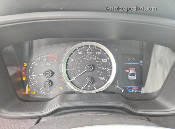 JTDEPMAE0N3001366 2022 TOYOTA COROLLA White Instrument cluster view