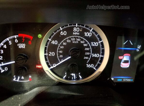 JTDEPMAE0N3018748 2022 TOYOTA COROLLA Синий Вид щитка приборов