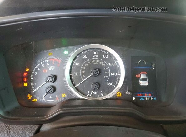 JTDEPMAE0N3025750 2022 TOYOTA COROLLA White Instrument cluster view