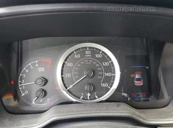 JTDEPMAE0NJ227970 2022 TOYOTA COROLLA Black Widok zestawu wskaźników