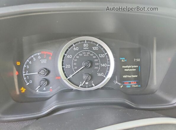 JTDEPMAE1MJ140870 2021 TOYOTA COROLLA Black Вид щитка приладів