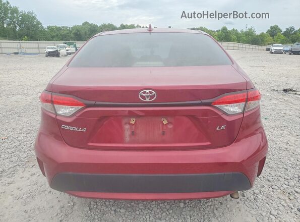 JTDEPMAE1NJ197510 2022 TOYOTA COROLLA Burgundy Vista trasera