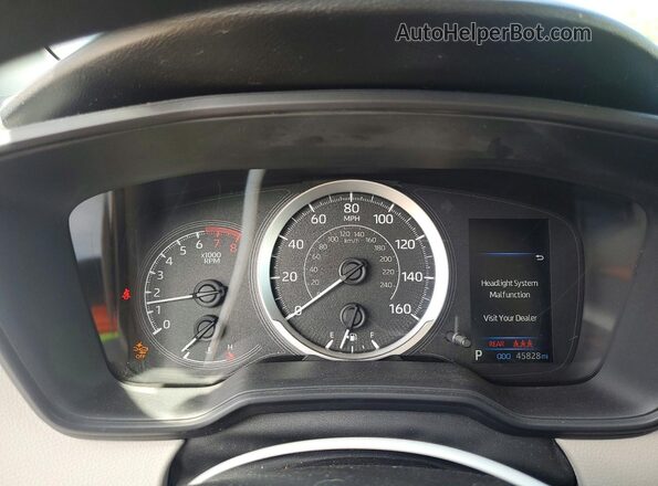 JTDEPMAE1NJ218808 2022 TOYOTA COROLLA Black ხელსაწყოთა პანელის ხედი