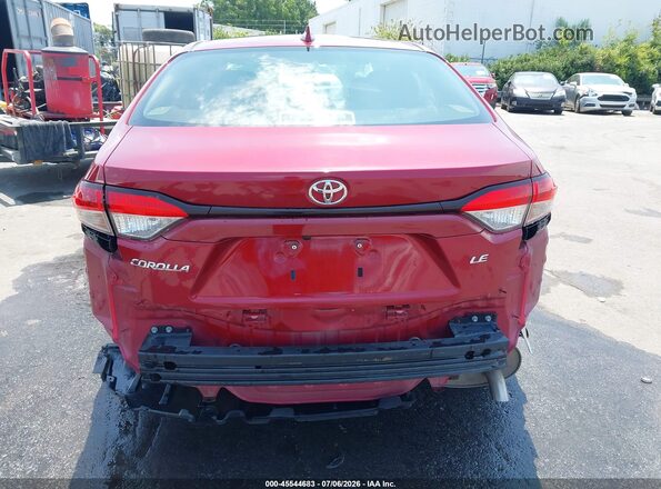 JTDEPMAE1NJ228786 2022 TOYOTA COROLLA Red 