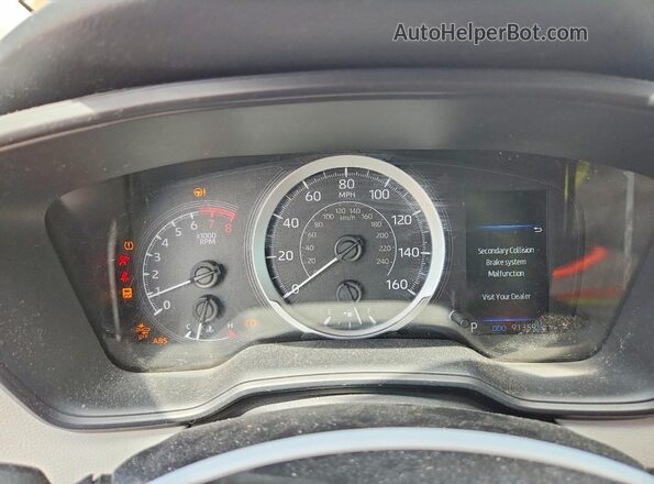 JTDEPMAE2NJ205758 2022 TOYOTA COROLLA White Widok zestawu wskaźników