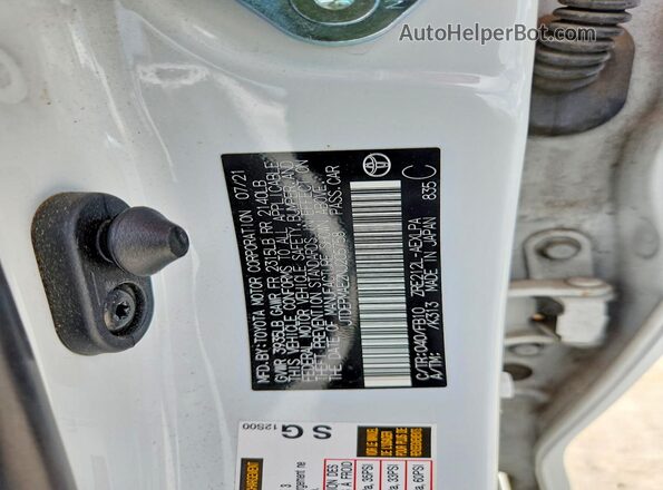 JTDEPMAE2NJ205758 2022 TOYOTA COROLLA White Widok komory silnika
