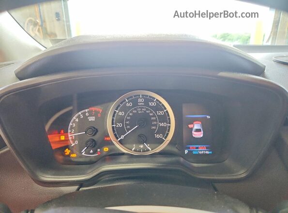 JTDEPMAE2NJ212581 2022 TOYOTA COROLLA Gray Вид щитка приладів