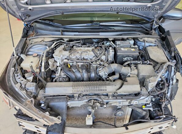 JTDEPMAE2NJ212581 2022 TOYOTA COROLLA Gray Вид задньої частини салону