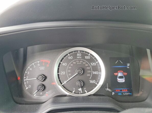 JTDEPMAE2NJ227324 2022 TOYOTA COROLLA Black ხელსაწყოთა პანელის ხედი
