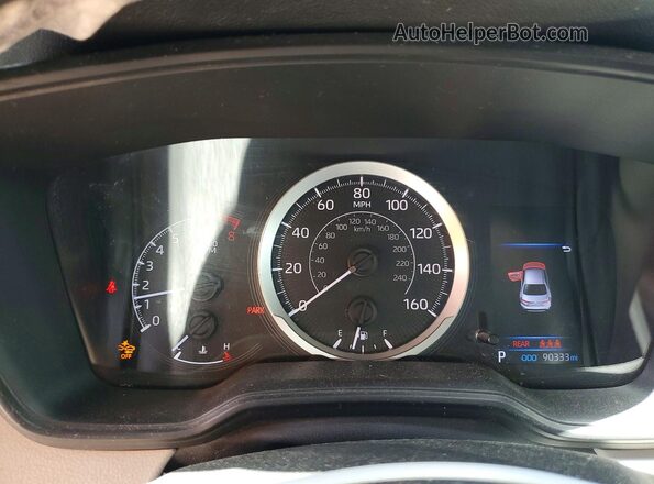 JTDEPMAE3MJ134424 2021 TOYOTA COROLLA Blue Вид щитка приладів