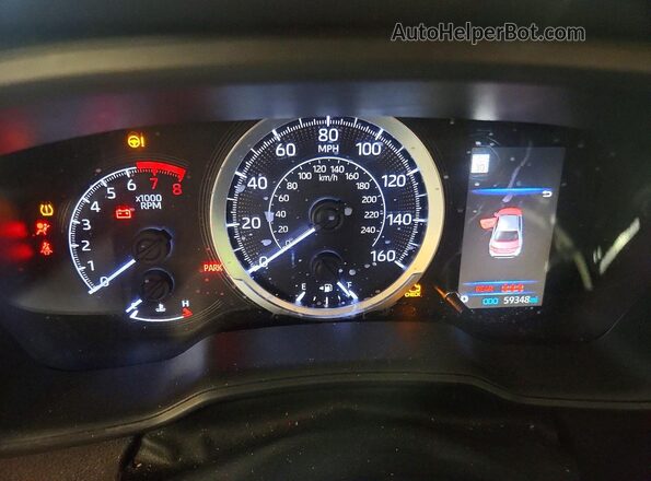 JTDEPMAE3MJ142684 2021 TOYOTA COROLLA Black Вид щитка приладів