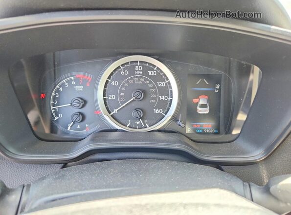 JTDEPMAE3MJ177466 2021 TOYOTA COROLLA Black Вид щитка приладів