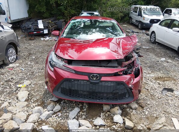 JTDEPMAE4NJ220570 2022 TOYOTA COROLLA Red Front view