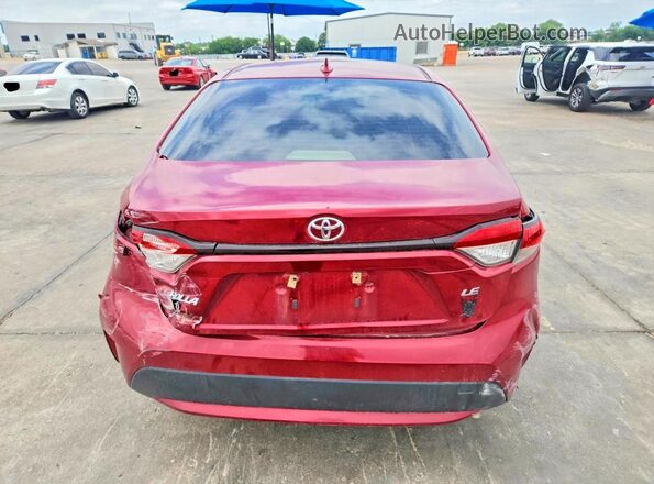JTDEPMAE5NJ200618 2022 TOYOTA COROLLA Red Вид ззаду