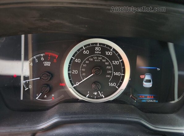 JTDEPMAE5NJ200618 2022 TOYOTA COROLLA Red Вид щитка приладів