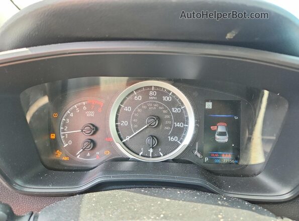 JTDEPMAE7N3014454 2022 TOYOTA COROLLA Белый Вид щитка приборов