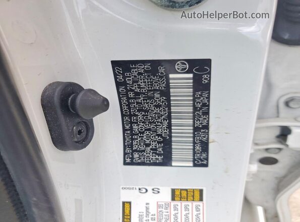 JTDEPMAE7N3021579 2022 TOYOTA COROLLA White Engine compartment view