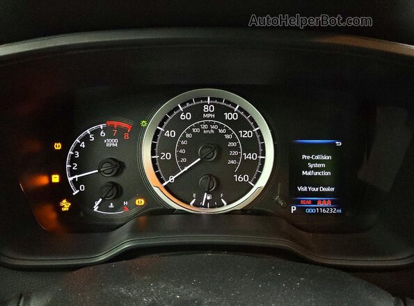 JTDEPMAE8MJ187183 2021 TOYOTA COROLLA Silver Widok zestawu wskaźników