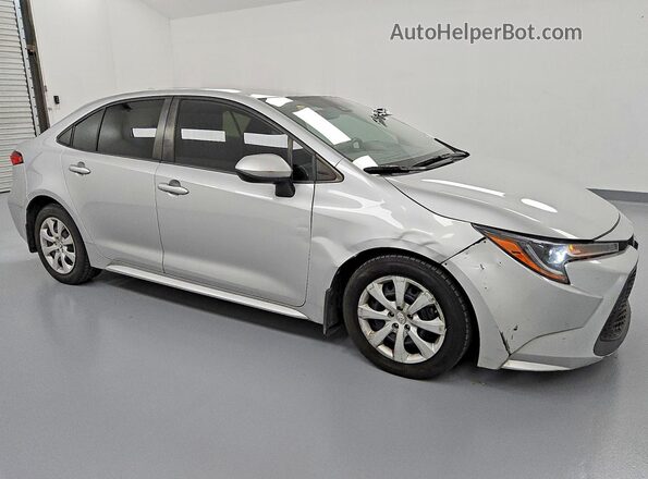 JTDEPMAE8MJ187183 2021 TOYOTA COROLLA Silver Przód prawy