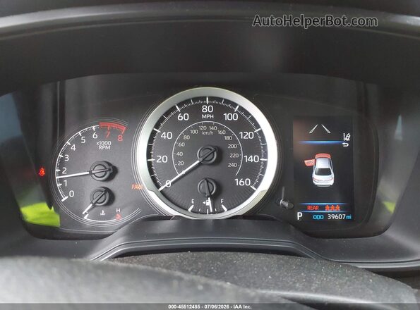 JTDEPMAE8NJ193650 2022 TOYOTA COROLLA Red Вид задніх сидінь