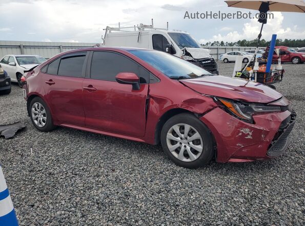 JTDEPMAE8NJ205229 2022 TOYOTA COROLLA Red Delantero derecho